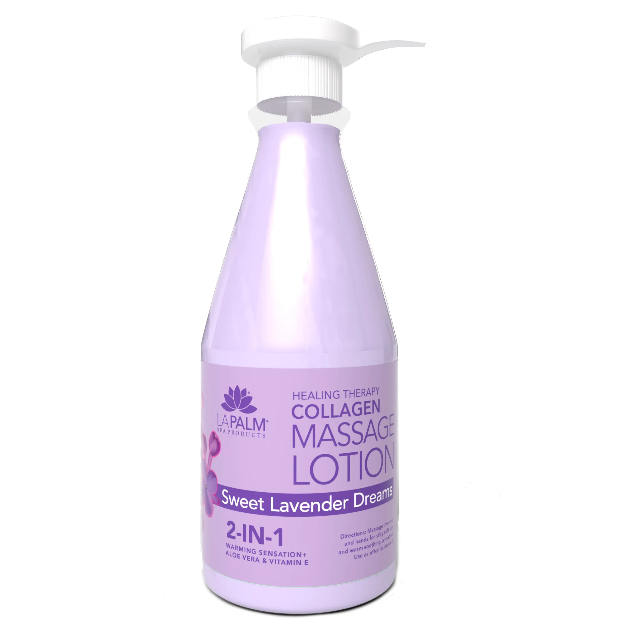 LaPalm Collagen Massage Lotion - Sweet Lavender Dream (24oz)